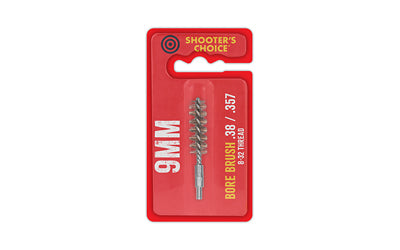 Shooter's Choice, Shooters Choice Bore Brush, 2", 9MM, 8-32 Threads, Bronze
