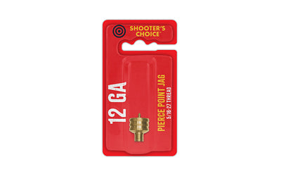 Shooter's Choice, Shooters Choice, Pierce Point Jag, For 12 Gauge, 8-32 Threads, Brass