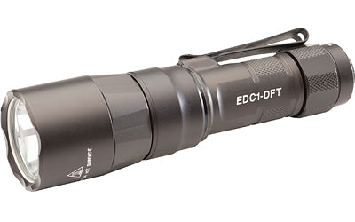 Surefire, Everyday Carry Light (EDC-1-DFT), Dual-Fuel Turbo, Flashlight, 650 Lumens, Anodized Finish, Gray