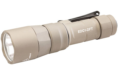 Surefire, Everyday Carry Light (EDC-1-DFT), Dual-Fuel Turbo, Flashlight, 650 Lumens, Anodized Finish, Tan