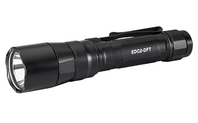 Surefire, Everyday Carry Light (EDC-2-DFT), Dual-Fuel Turbo Flashlight, 700 Lumens, Anodized Finish, Black