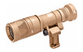 Surefire, M340V Scout Pro Flashlight, LED, 250 Lumens White Light/100mW of IR, Tan Finish, 1913 Picatinny Mount installed, MLOK Mount included, Z68 On/Off Tailcap