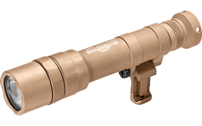 Surefire, M640DF Scout Pro Flashlight, LED, 1500 Lumens, Tan Finish, 1913 Picatinny Mount installed, MLOK Mount Included, Z68 On/Off Tailcap, SF18650B Micro-USB Rechargeable Battery Included