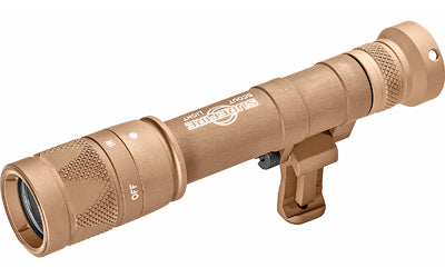 Surefire, M640V Scout Pro Flashlight, LED, 350 Lumens White Light/120mW of IR, Tan Finish, 1913 Picatinny Mount installed, MLOK Mount included, Z68 On/Off Tailcap