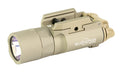 Surefire, X300 Turbo, Weapon Light, White LED, 650 Lumens, 66,000 Candela, Fits Picatinny and Universal, Thumbscrew Attachment, For Pistols, Matte Finish, Tan
