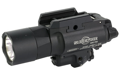Surefire, X400 Turbo, Weapon Light w/Laser, Fits Pistol and Picatinny, 650 Lumens, 66,000 Candela, Green Laser, Matte Finish, Black