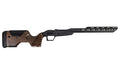 Sharps Bros., Heatseeker Select Chassis, Cerakote Finish, Black, Fits Ruger American STANAG Models, Walnut Buttstock