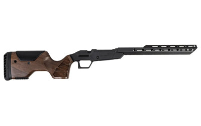 Sharps Bros., Heatseeker Select Chassis, Cerakote Finish, Black, Fits Ruger American STANAG Models, Walnut Buttstock