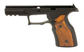 Sharps Bros., Grip Module, Fits Taurus GX4 Carry, 7075 Aluminum Construction, Anodized Finish, Black, Cherry Wood Grip Panels