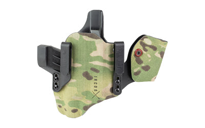 Safariland, INCOG-X, Joint Collaboration with Haley Strategic, Inside the Waistband Holster, Fits Glock 17/19 with Light, Integrated Magazine Caddy, Microfiber Suede Wrapped Boltaron Construction, Multicam, Right Hand
