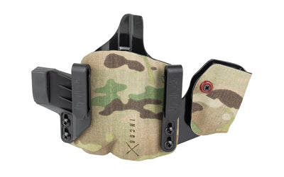 Safariland, INCOG-X, Joint Collaboration with Haley Strategic, Inside the Waistband Holster, Fits Glock 43X/48 with Light, Integrated Magazine Caddy, Microfiber Suede Wrapped Boltaron Construction, Multicam, Right Hand