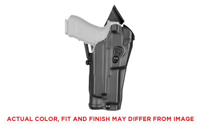 Safariland, Model 6390RDS ALS Mid-Ride Level I Retention Duty Holster, Fits Glock 17 w/Light, Right Hand, STX Tactical Black Finish