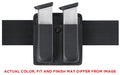 Safariland, Model 73 Open Top Double Magazine Pouch, For 2.25" Duty Belts, Fits Glock 17, Hardshell STX, STX Tactical Black Finish