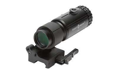 Sightmark, T-5 Magnifier 5X with Flip to Side Mount, 5X Magnifier, 30mm Tube, Matte Finish, Black