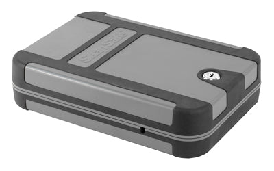SnapSafe, TrekLite Lock Box, X-Large, 10" x 7" x 2", Black and Gray Finish, Key Lock, Cable Included