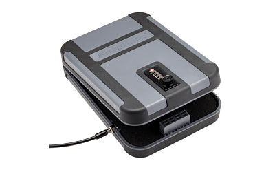 SnapSafe, TrekLite Lock Box, X-Large, 10" x 7" x 2", Black and Gray Finish, TSA Combination Lock, Cable Included