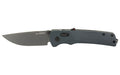 SOG Knives & Tools, Flash AT, Folding Knife, 3.45" Straight Back, Urban Gray GRN Handle, D2 Steel, Titanium Nitride Finish, Black