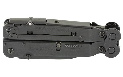 SOG Knives & Tools, PowerAssist Tool, 16 Tool Multi-Tool, 420 Stainless Steel, Black Oxide Finish, Black, Includes Nylon Sheath