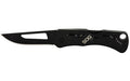SOG Knives & Tools, Centi II, Folding Knife, 2.1" Straight Edge, Straight Back, Stainless Steel Construction, Hardcased  Finish, Black