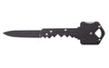 SOG Knives & Tools, Folding Key Folding Knife, 1.5" Straight Edge DropPoint, Black Stainless Steel Handle, 420J2 Steel, Satin Finish, Black