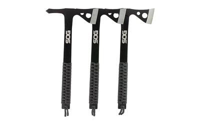 SOG Knives & Tools, Throwing Hawks, Axe, 1.75" Straight Edge, Black Glass Reinforced Nylon Handle, 3Cr13MoV Steel, Hard Case Finish, Black, Inlcudes Nylon Sheath, 3 Pack