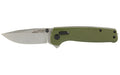 SOG Knives & Tools, Terminus XR, Folding Knife, 2.95" Straight Clip Point, Olive Drab Green G10 Handle, D2 Steel, Stonewashed Finish, Silver