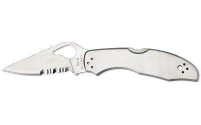 Spyderco, Byrd, Meadowlark 2, 2.93" Folding Knife, Silver Color