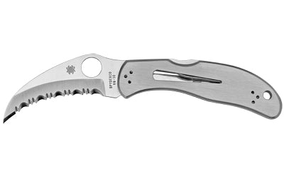 Spyderco, Harpy, 2.75" Folding Knife, Hawkbill, SpyderEdge Edge, VG10/Satin, Stainless, Circle Thumb Hole/Pocket Clip