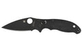 Spyderco, Manix 2, 3.375" Folding Knife, Plain Edge, Black Blade, Black CPM-S30V Handle, Black Finish