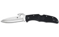 Spyderco, Endura 4, 3.81" Folding Knife, Clip Point, Plain Edge, VG10/Satin, Gray FRN, Emerson Wave/Circle Thumb Hole/Pocket Clip