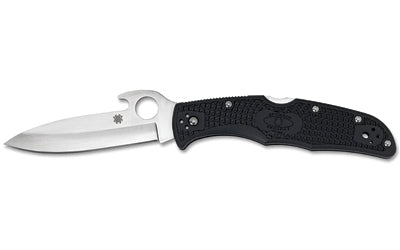 Spyderco, Endura 4, 3.81" Folding Knife, Clip Point, Plain Edge, VG10/Satin, Gray FRN, Emerson Wave/Circle Thumb Hole/Pocket Clip