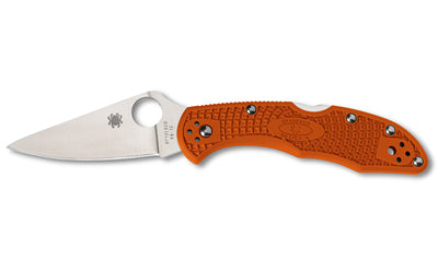 Spyderco, Delica 4, 2.9" Folding Knife, VG-10 Blade Steel, Orange FRN Handle