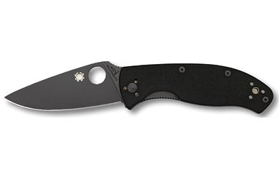 Spyderco, Tenacious, 3.39" Folding Knife, Plain Edge, VG10/Black, Black G10 Handle