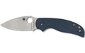 Spyderco, Sage 5, Folding Knife, 3" Drop Point Blade, CPM SPY27 Blade Steel, 7.13" Overall Length, Compression Lock, Satin Finish, Silver Blade, Blue G-10 Handle