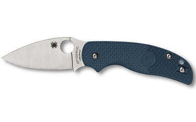 Spyderco, Sage 5 Lightweight, Folding Knife, 3" Drop Point Blade, CPM SPY27 Blade Steel, 7.13" Overall Length, Compression Lock, Satin Finish, Silver Blade, Blue FRN Handle