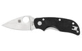 Spyderco, Cat, 2.44" Folding Knife, Plain Edge, 440C/Satin, Black G10, Circle Thumb Hole/Pocket Clip