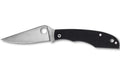 Spyderco, Grasshopper, Folding Knife, 2.3" Drop Point Blade, 12C27 Blade Steel, 5.13" Overall Length, Slipjoint Lock, Satin Finish, Silver Blade, Black G-10 Handle