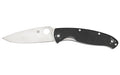 Spyderco, Resilience, 4.2" Folding Knife, Clip Point, Plain Edge, 8Cr13MoV/Satin, Black G10, Circle Thumb Hole/Pocket Clip