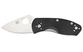 Spyderco, Ambitious G-10, 2.31" Folding Knife, Drop Point, Plain Edge, 8Cr13MoV/Satin, Black G10, Circle Thumb Hole/Pocket Clip