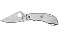 Spyderco, ClipiTool, 2" Folding Knife, 8Cr13MoV, Plain, Bottle Opener & Screwdriver, Circle Thumb Hole/Pocket Clip, Stainless, Box