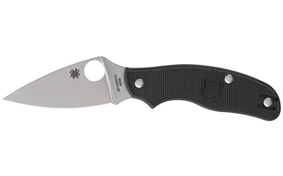 Spyderco, Metropolitan Lightweight, Folding Knife, 2.68" Drop Point Blade, 6.31" Overall Length, M398 Blade Steel, Plain Edge, Satin Finish, Silver, Black FRN Handle, Slipit Lock
