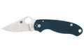 Spyderco, Para 3, Folding Knife, Plain Edge, Dark Blue G-10 Handle, Satin Finish, Silver, 2.92" Blade Length, CPM SPY27 Steel