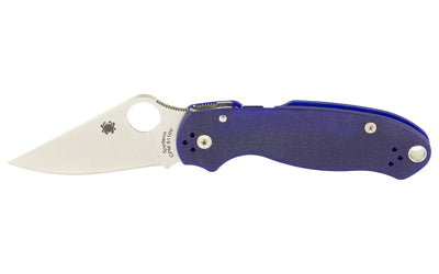Spyderco, Para 3, 2.95" Folding Knife, CPM-S45VN, Dark Blue G-10