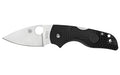 Spyderco, Lil Native Lightweight, Folding Knife, Plain Edge, Black FRN Handle, Satin Finish, Silver, 2.43" Blade Length, CTS BD1N Steel