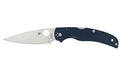 Spyderco, Native Chief, Folding Knife, 4.08" Drop Point Blade, CPM SPY27 Blade Steel, 9.08" Overall Length, Back Lock, Satin Finish, Silver, Blue G-10 Handle