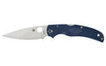 Spyderco, Native Chief Lightweight, 4.02" Drop Point Blade, CPM-S110V Blade Steel, 9.05" Overall Length, Back Lock, Satin Finish, Silver, Blue FRN Handle