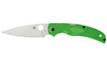 Spyderco, Native Chief Lightweight Salt, Folding Knife, Plain Edge, Green FRN Handle, Satin Finish, Silver, 4.02" Blade Length, LC200N Steel