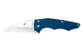 Spyderco, YoJumbo, Folding Knife, 3.98" Wharncliffe Blade, 9.29" Overall Length, CMP SPY27 Blade Steel, Plain Edge, Satin Finish, Silver, Cobalt Blue G10 Grip, Compression Lock