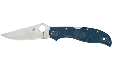 Spyderco, Stretch 2 XL, Folding Knife, 3.99" Drop Point Blade, K390 Blade Steel, 8.90" Overall Length, Back Lock, Satin Finish, Silver Blade, Blue FRN Handle