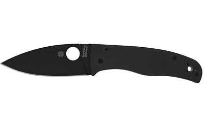Spyderco, Bodacious, Folding Knife, Plain Edge, Black G-10 Handle, Matte Finish, Black, 3.66" Blade Length, CPM-S30V Steel
